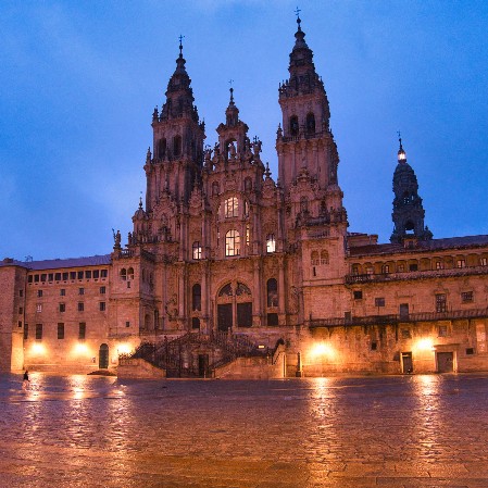 Santiago im Regen