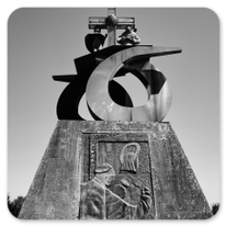 Das alte Denkmal am Monte de Gozo