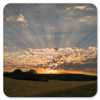 Am frühen Morgen auf dem Weg nach Astorga