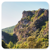 Der lange Aufstieg zum Castillo de Cornatal